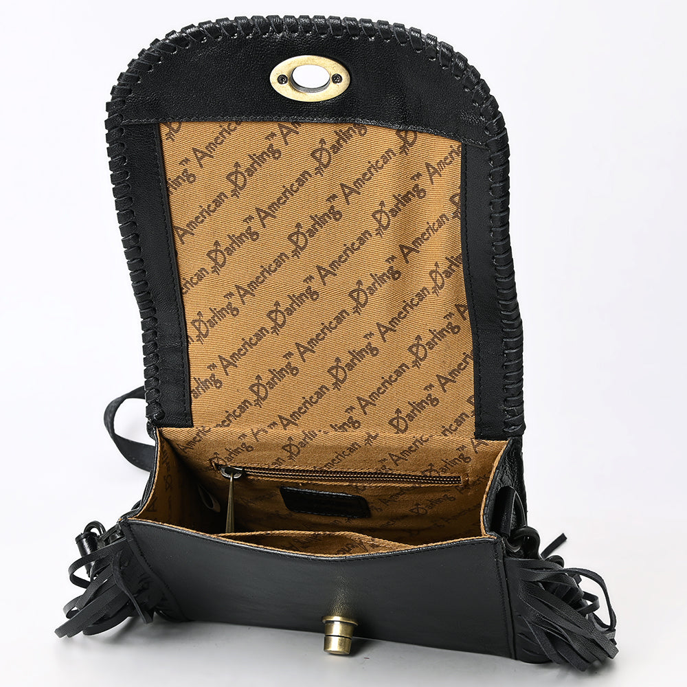 American Darling Small Crossbody Beautifully Hand Tooled Genuine Leather Women Bag Western Handbag Purse |