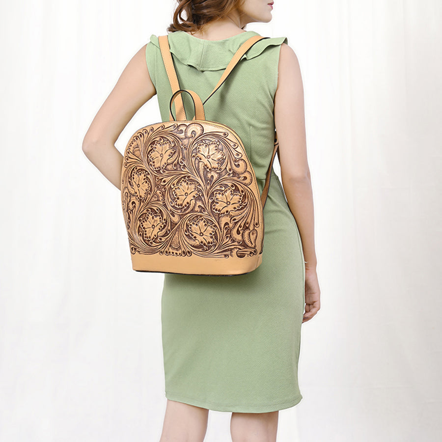 American Darling Backpack Hand Tooled Genuine Leather Women's Bag Western Handbag Purse