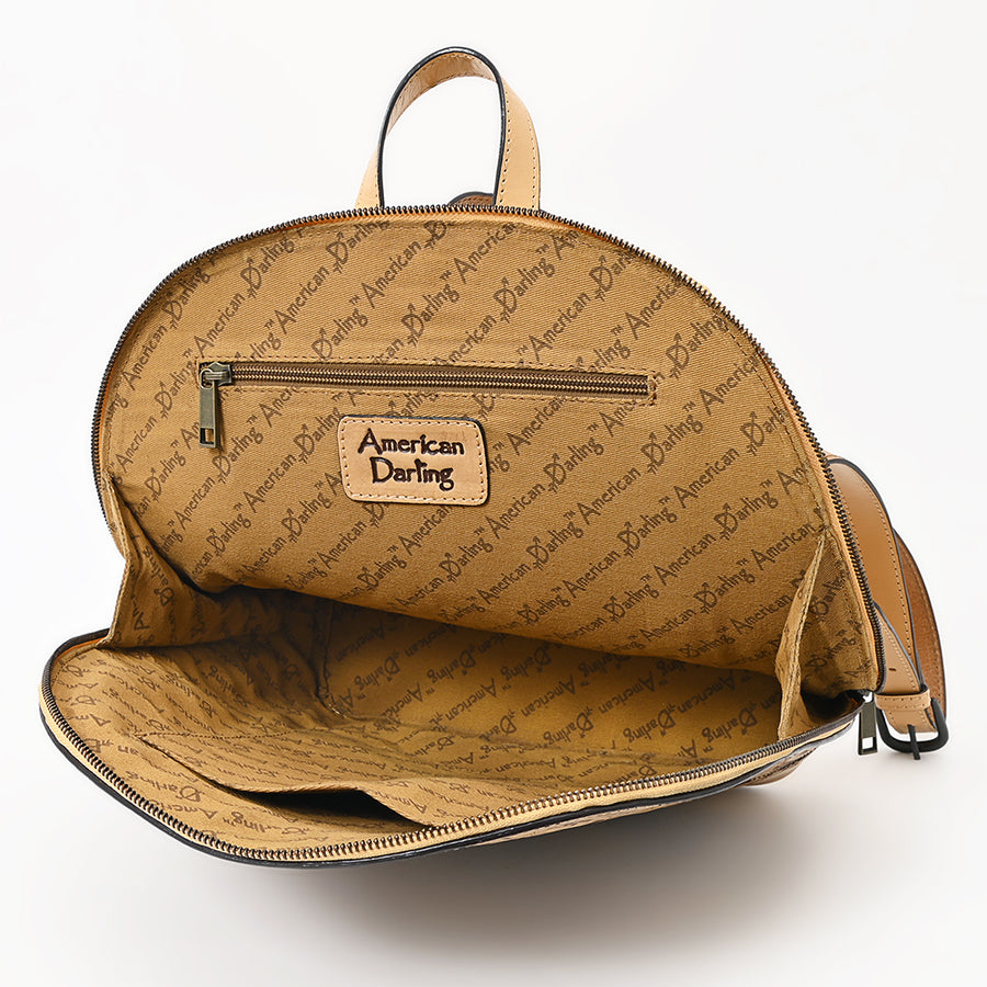American Darling Backpack Hand Tooled Genuine Leather Women's Bag Western Handbag Purse