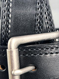 HILASON Western Heavy Duty Genuine Leather Mens Belt Black | Mens Belt | Mens Belts Leather | Black Belt | Leather Belt