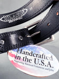 HILASON Western Heavy Duty Genuine Leather Mens Belt Black | Mens Belt | Mens Belts Leather | Black Belt | Leather Belt
