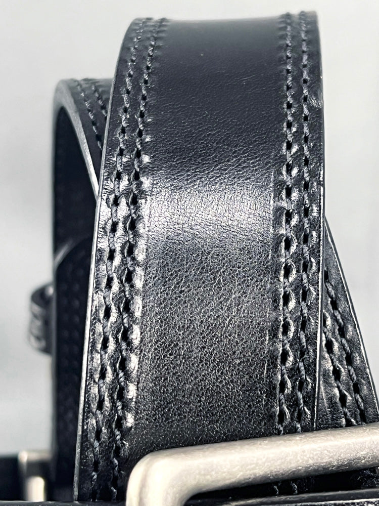 HILASON Western Heavy Duty Genuine Leather Mens Belt Black