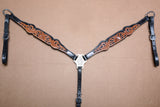 COMFYTACK Western Horse Headstall Breast Collar Tack Genuine American Leather