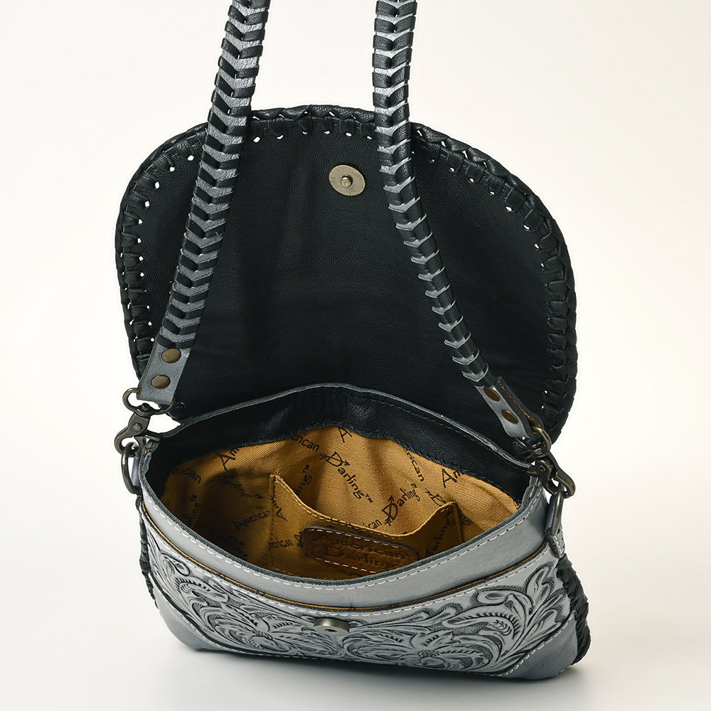 American Darling Small Crossbody Hand Tooled Genuine Leather women bag western handbag purse