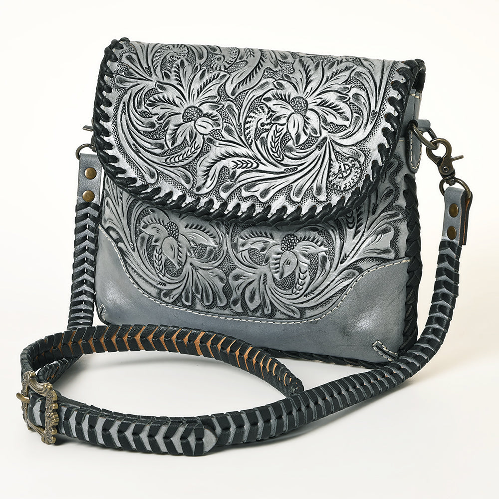 American Darling Small Crossbody Hand Tooled Genuine Leather women bag western handbag purse