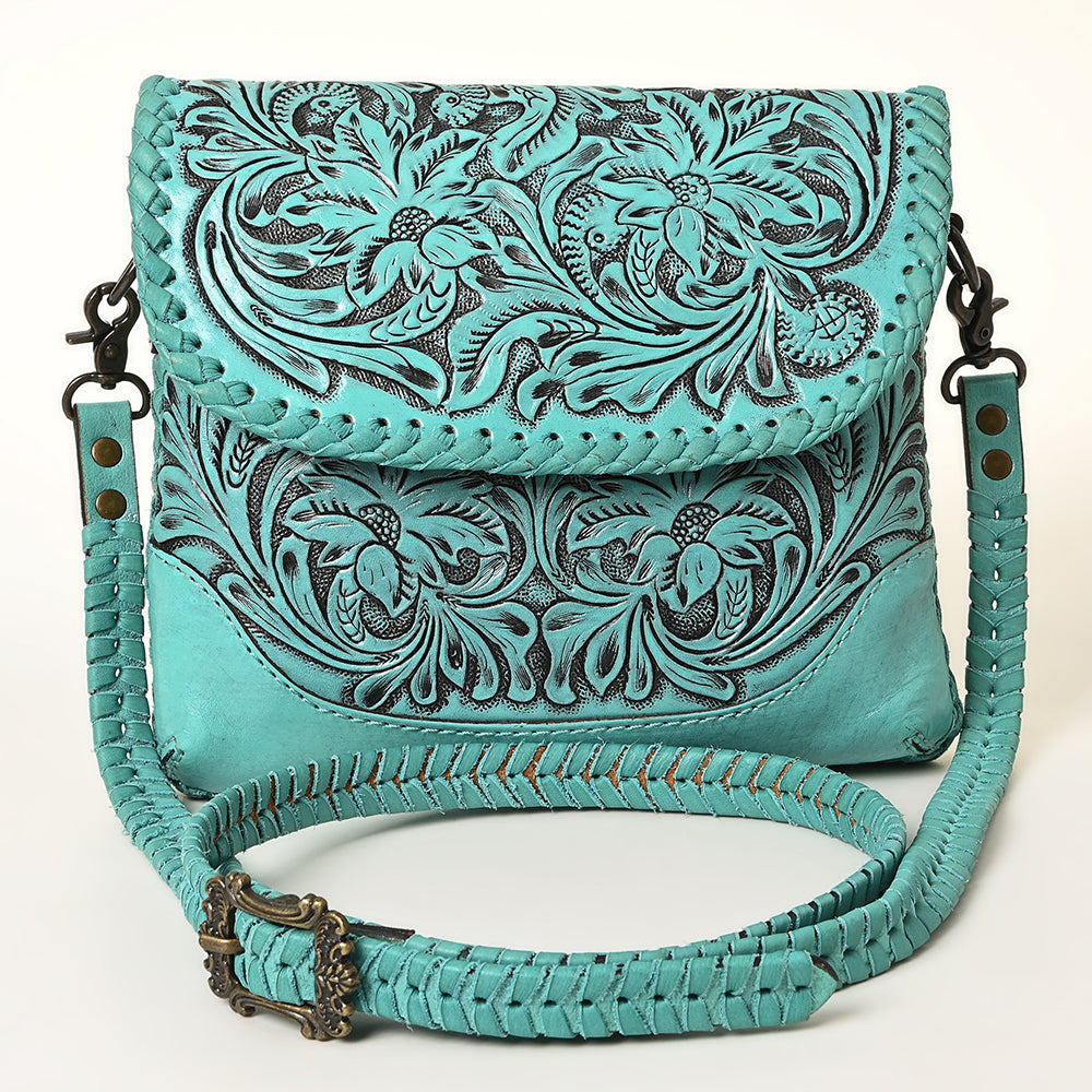 American Darling Small Crossbody Hand Tooled Genuine Leather women bag western handbag purse