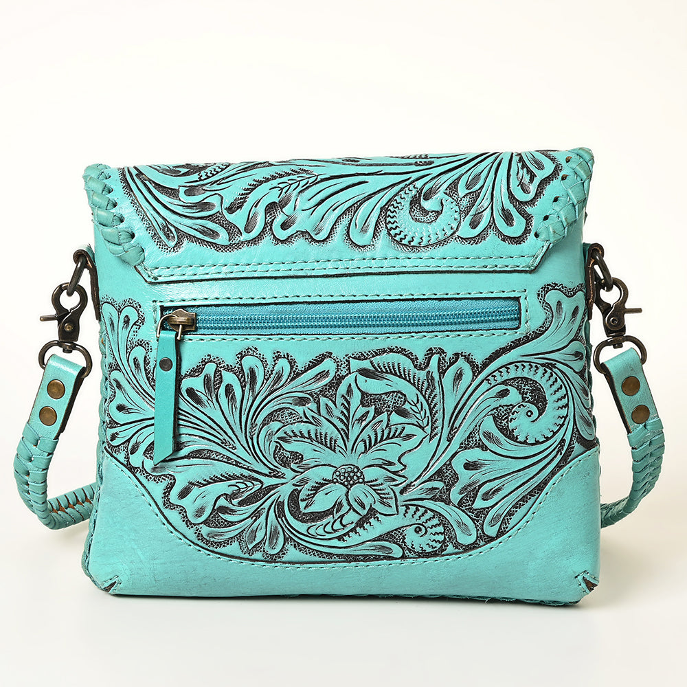 American Darling Small Crossbody Hand Tooled Genuine Leather women bag western handbag purse