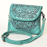 American Darling Small Crossbody Hand Tooled Genuine Leather women bag western handbag purse