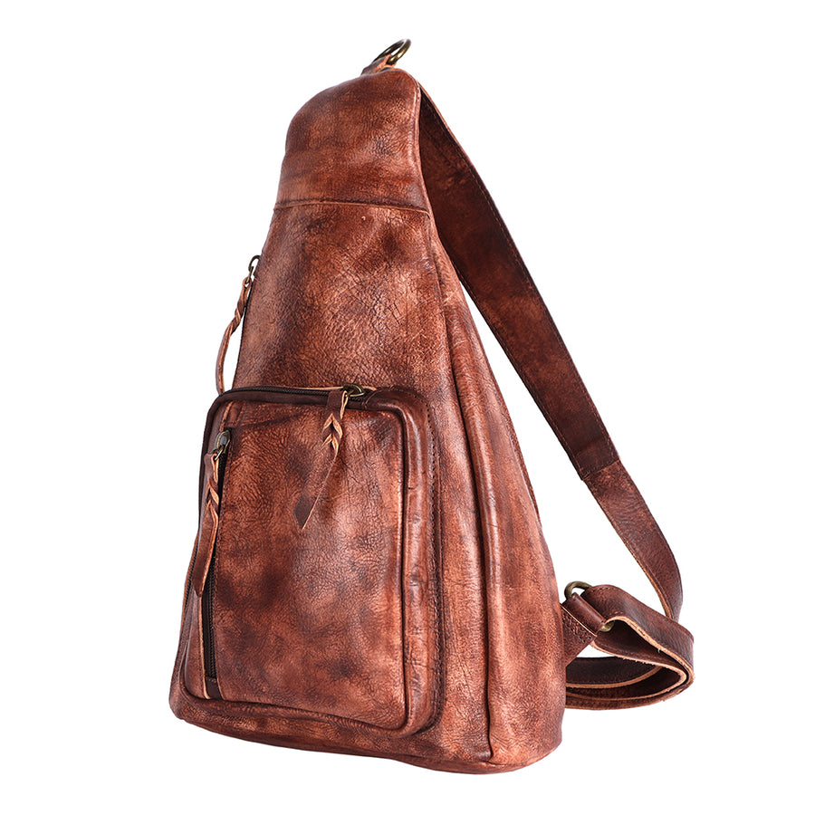 Never Mind Nmbgm165B Sling Vintage Handmade Genuine Cowhide Leather Women Bag Western Handbag Purse