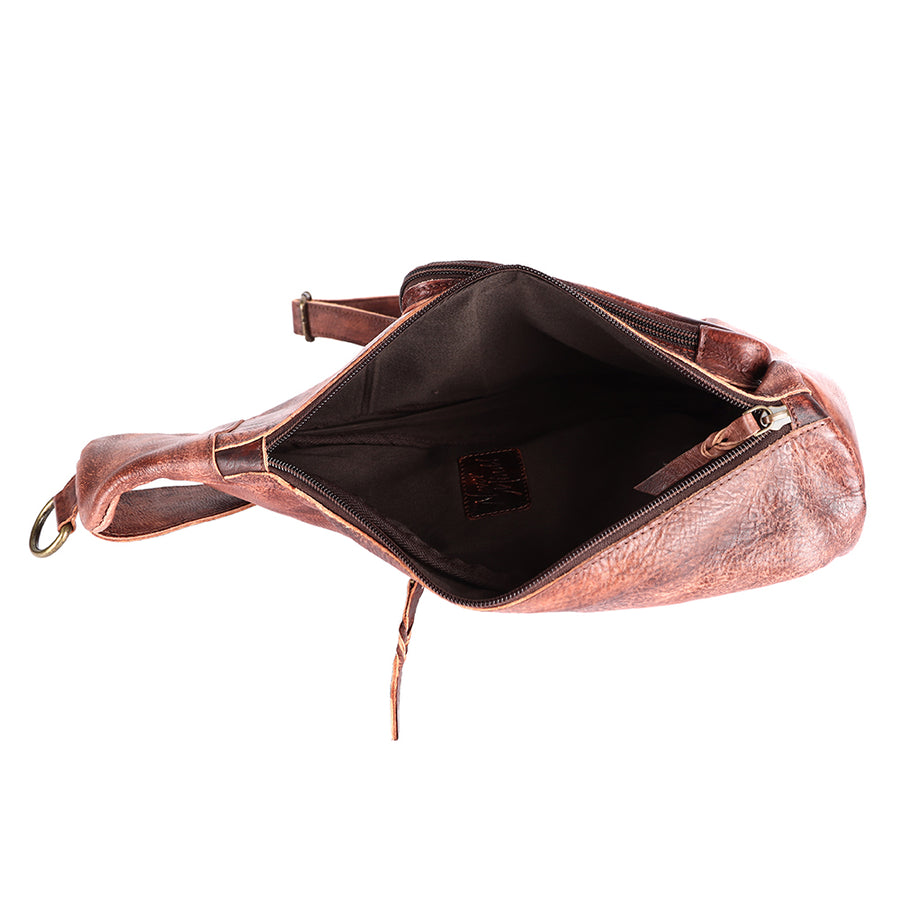 Never Mind Nmbgm165B Sling Vintage Handmade Genuine Cowhide Leather Women Bag Western Handbag Purse