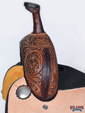 HILASON Western Horse Saddle American Leather Trail Barrel Brown