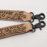 American Darling Hand Tooled Genuine Leather Crossbody Handle Bag Strap