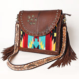 American Darling Crossbody Saddle Blanket Hand Tooled Genuine Leather Women Bag Western Handbag Purse |