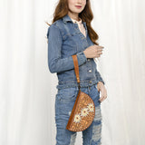 American Darling Hand Tooled Genuine Leather women bag western handbag purse