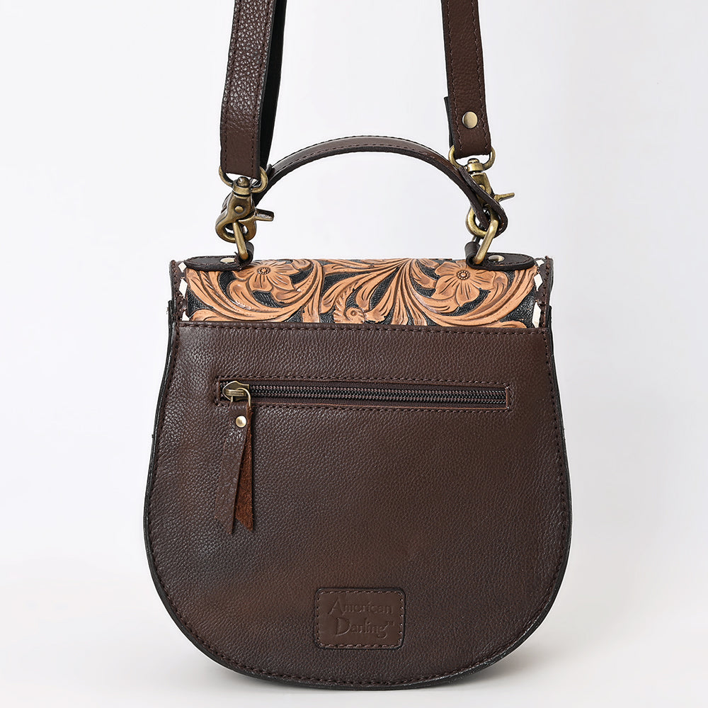 American Darling Small Crossbody Hand Tooled Genuine Leather Women Western Handbag |