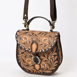 American Darling Small Crossbody Hand Tooled Genuine Leather Women Western Handbag |