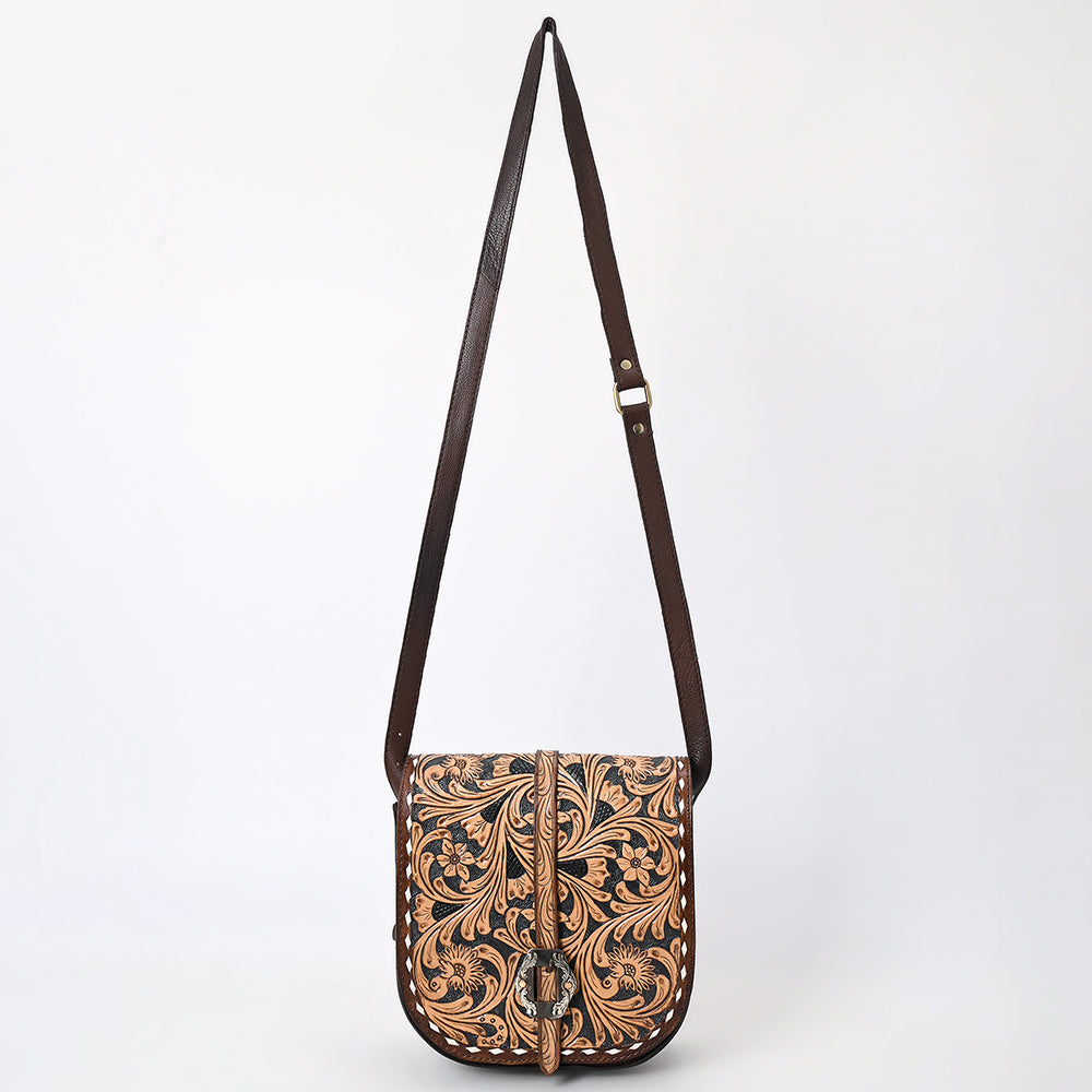 American Darling Crossbody Hand Tooled Genuine Leather Women Western Handbag |