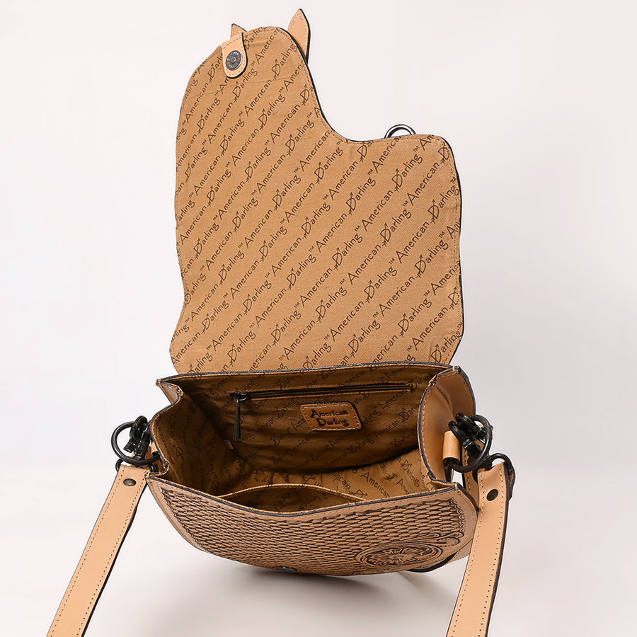 American Darling Cross Body I Hand Tooled Genuine Leather Women Bag Western Handbag Purse