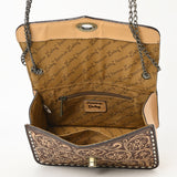 American Darling Small Crossbody Beautifully Hand Tooled Genuine Leather Women Bag Western Handbag Purse|