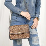 American Darling Small Crossbody Beautifully Hand Tooled Genuine Leather Women Bag Western Handbag Purse|