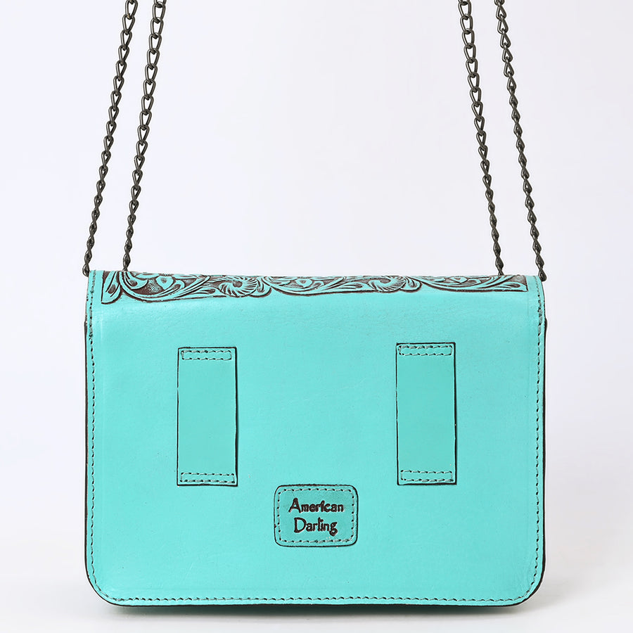 American Darling Small Crossbody Beautifully Hand Tooled Genuine Leather Women Western Handbag Purse