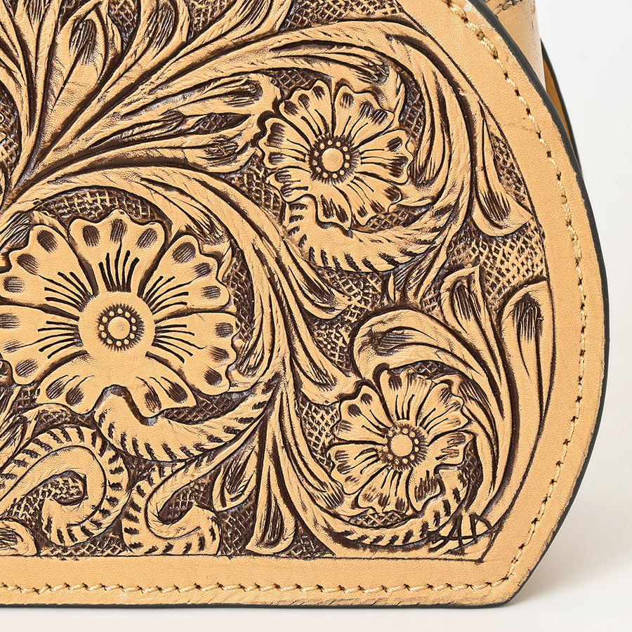 American Darling Clutch Beautifully Hand Tooled Genuine Leather Women Bag Western Handbag Purse