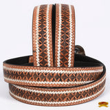 HILASON Western Genuine Leather Belt for Men Women Cowboy Cowgirl Handmade Unisex Full Grain Heavy Duty Engraved Buckle Belt