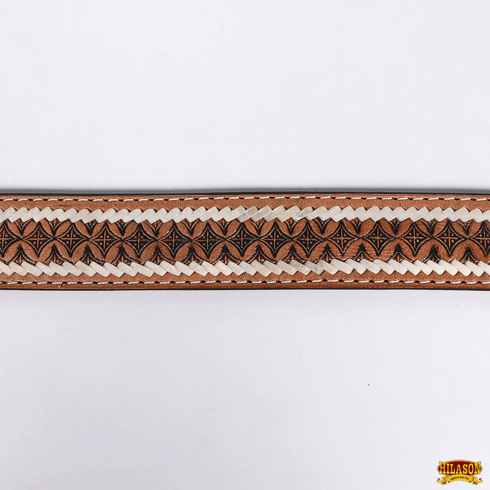 HILASON Western Genuine Leather Belt for Men Women Cowboy Cowgirl Handmade Unisex Full Grain Heavy Duty Engraved Buckle Belt