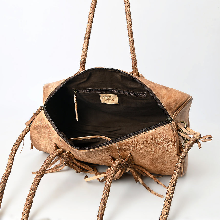 Never Mind NMBGM167A Duffel Genuine Leather women bag western Handbag Purse