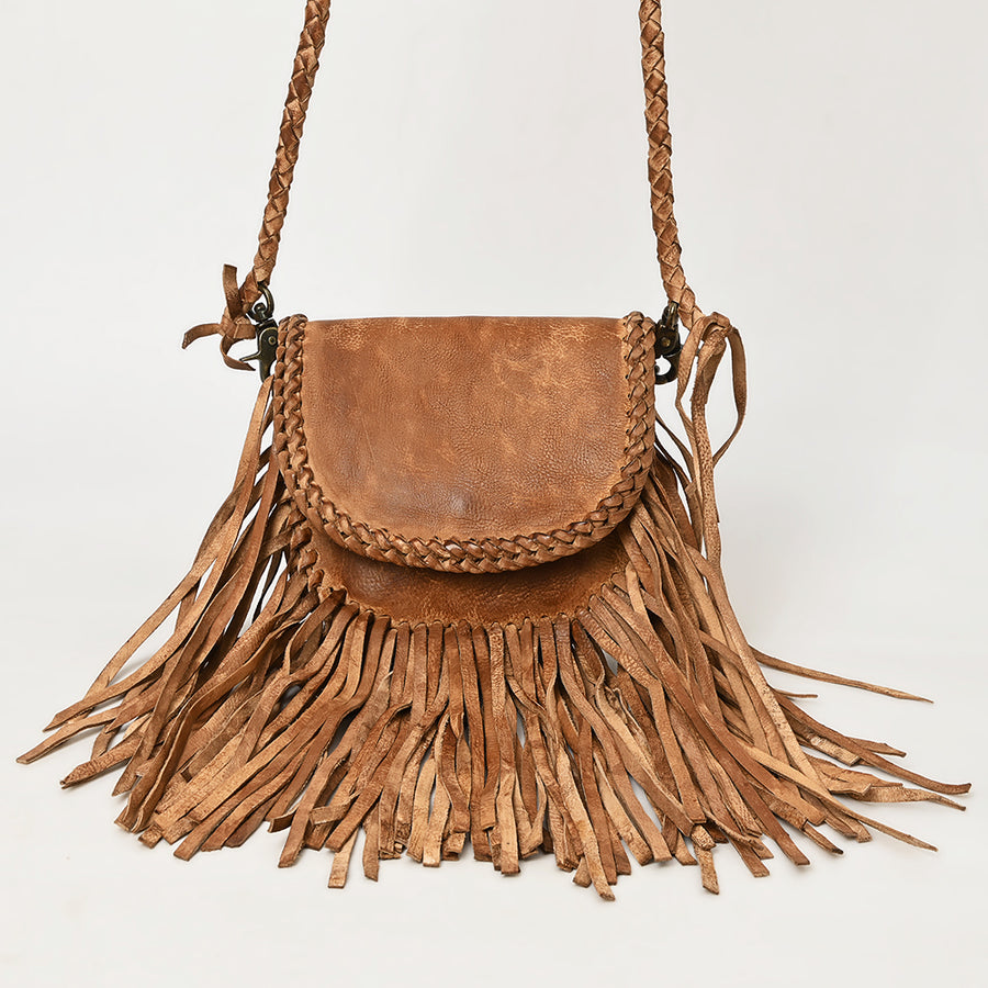 Never Mind Nmbgm168 Small Crossbody Vintage Handmade Genuine Cowhide Leather Women Bag Western Handbag Purse