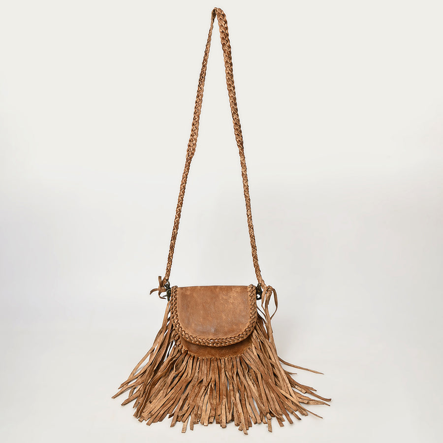 Never Mind Nmbgm168 Small Crossbody Vintage Handmade Genuine Cowhide Leather Women Bag Western Handbag Purse