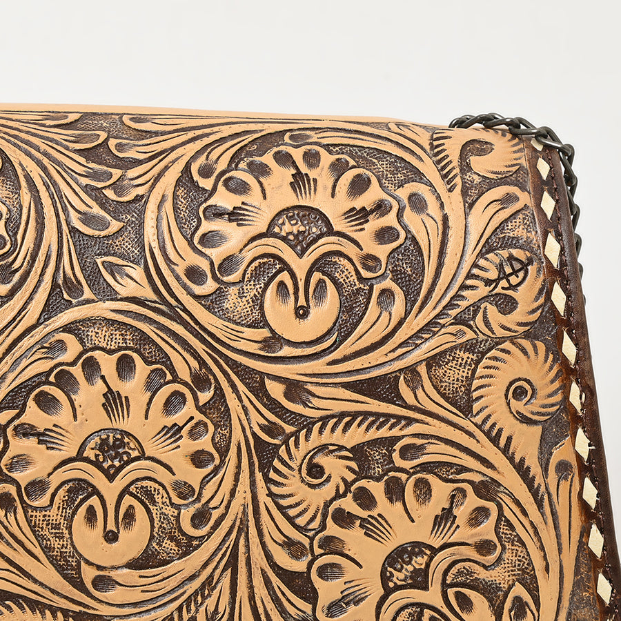 American Darling Small Crossbody Beautifully Hand Tooled Genuine Leather Women Bag Western Handbag Purse