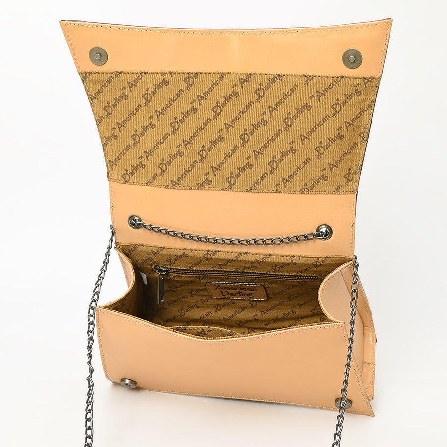 American Darling Small Crossbody Beautifully Hand Tooled Genuine Leather Women Bag Western Handbag Purse