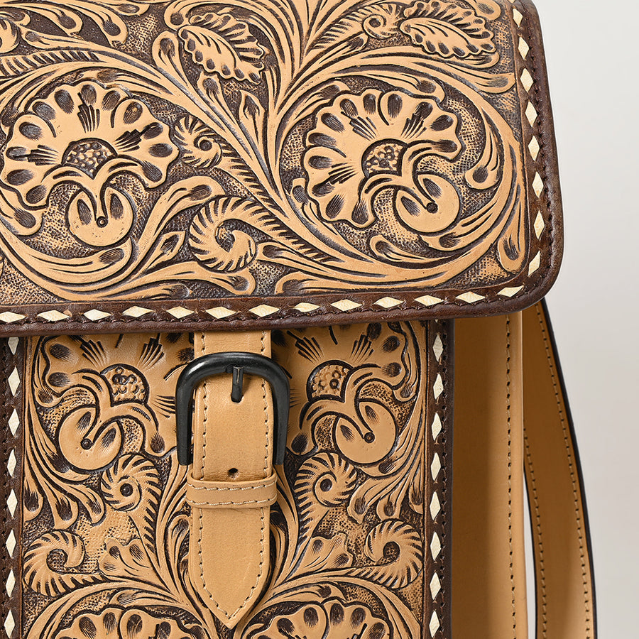 American Darling Briefcase Hand Tooled Genuine Leather women bag western handbag purse