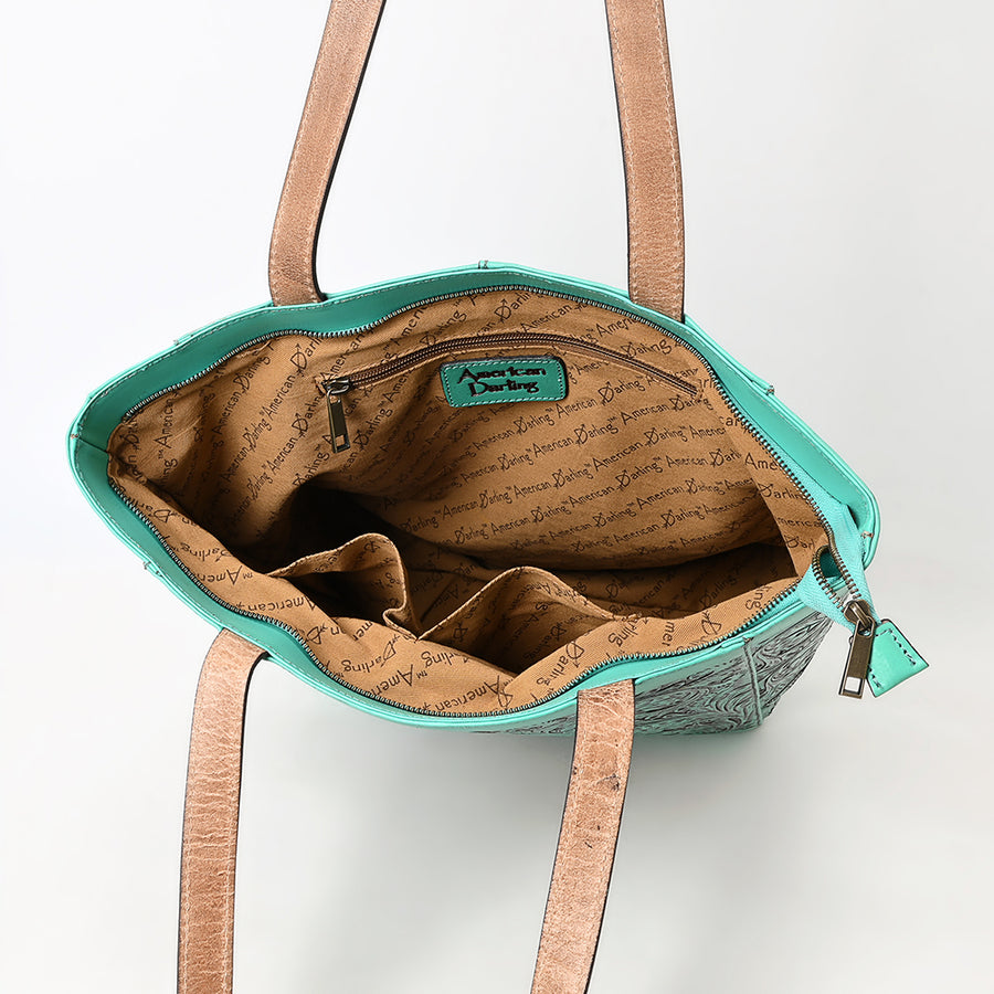 American Darling Tote Hand Tooled Genuine Leather Women Bag Western Handbag Purse | Travel Bags