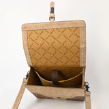 American Darling ADBG1436 Briefcase Hand Tooled Genuine Leather women bag western handbag purse