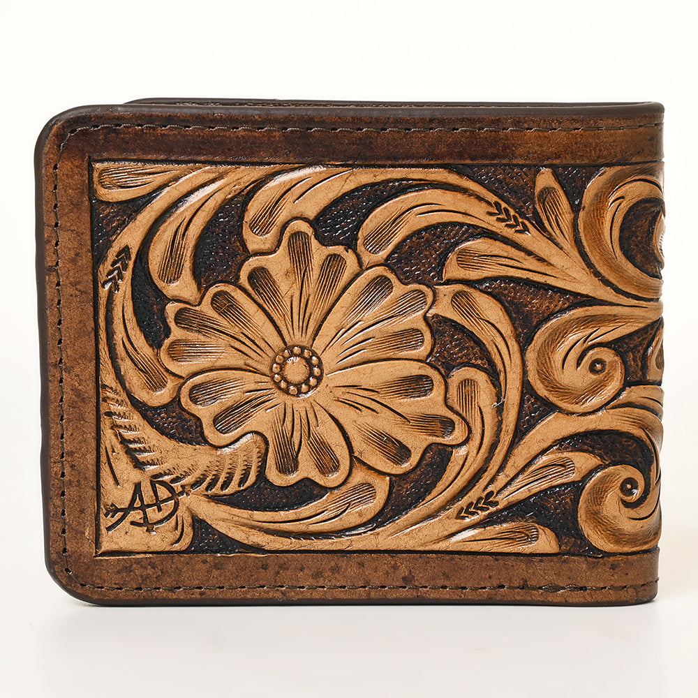American Darling ADBG1438 Wallet Hand Tooled Genuine Leather women bag western handbag purse