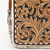 American Darling Sling Hand Tooled Hair On Genuine Leather Women Bag Western Handbag Purse