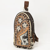 American Darling Sling Hand Tooled Hair On Genuine Leather Women Bag Western Handbag Purse
