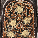 American Darling Sling Hand Tooled Hair On Genuine Leather Women Bag Western Handbag Purse