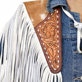 American Darling ADJW111 Genuine Leather Jewelry Necklace with Concho