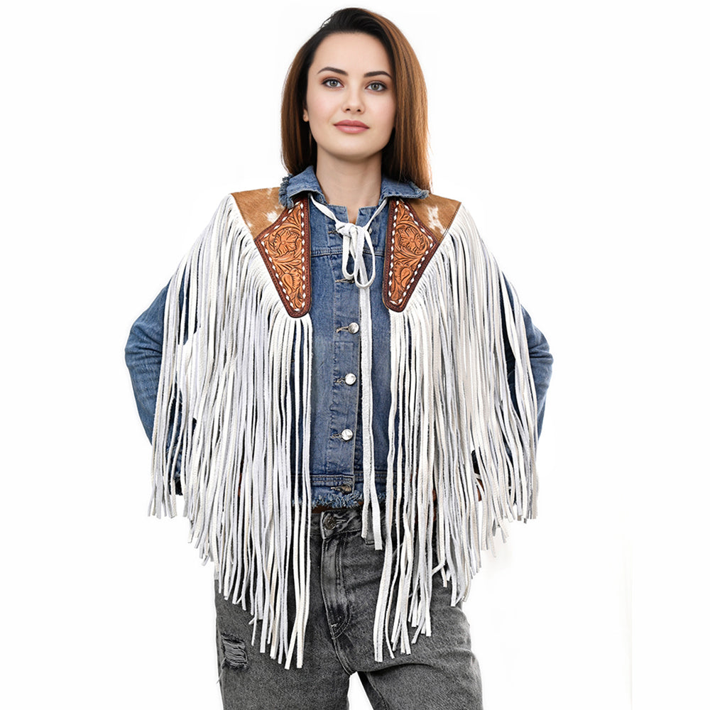 American Darling ADJW111 Genuine Leather Jewelry Necklace with Concho