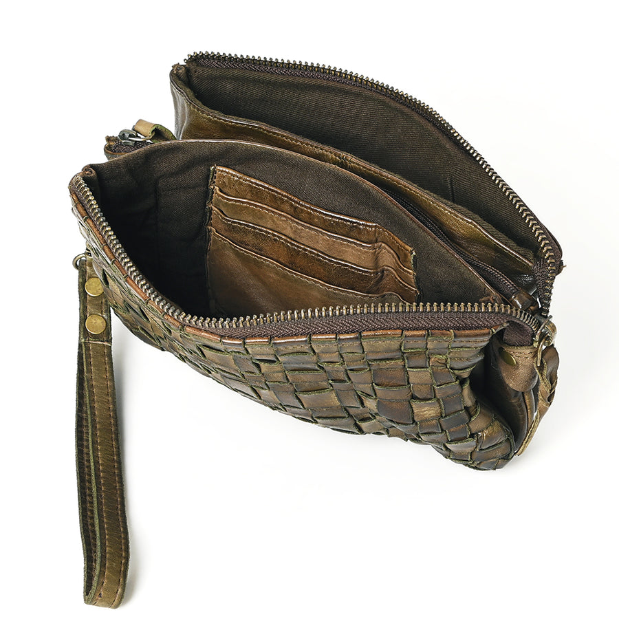 Never Mind Nmbgm122C Clutch Vintage Handmade Genuine Cowhide Leather Women Bag Western Handbag Purse