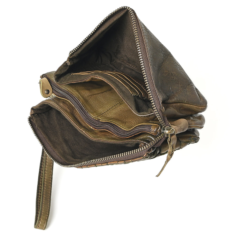 Never Mind Nmbgm122C Clutch Vintage Handmade Genuine Cowhide Leather Women Bag Western Handbag Purse