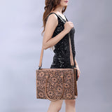 American Darling Tote Hand Tooled Genuine Leather women bag western handbag purse