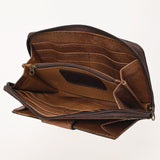 OHLAY WALLET Hand Tooled Genuine Leather women bag western handbag purse