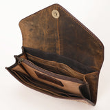 OHLAY WALLET Hand Tooled Genuine Leather women bag western handbag purse