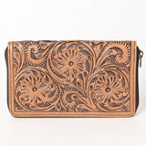 OHLAY WALLET Hand Tooled Genuine Leather women bag western handbag purse