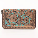 OHLAY WALLET Hand Tooled Genuine Leather women bag western handbag purse