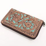 OHLAY WALLET Hand Tooled Genuine Leather women bag western handbag purse